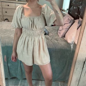 Fashion Nova Tan Romper